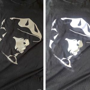 Biggie T shirt reflective material